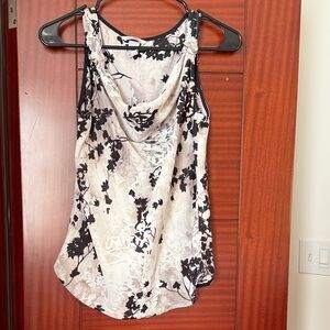 Floral Black and White Women's Top H&M